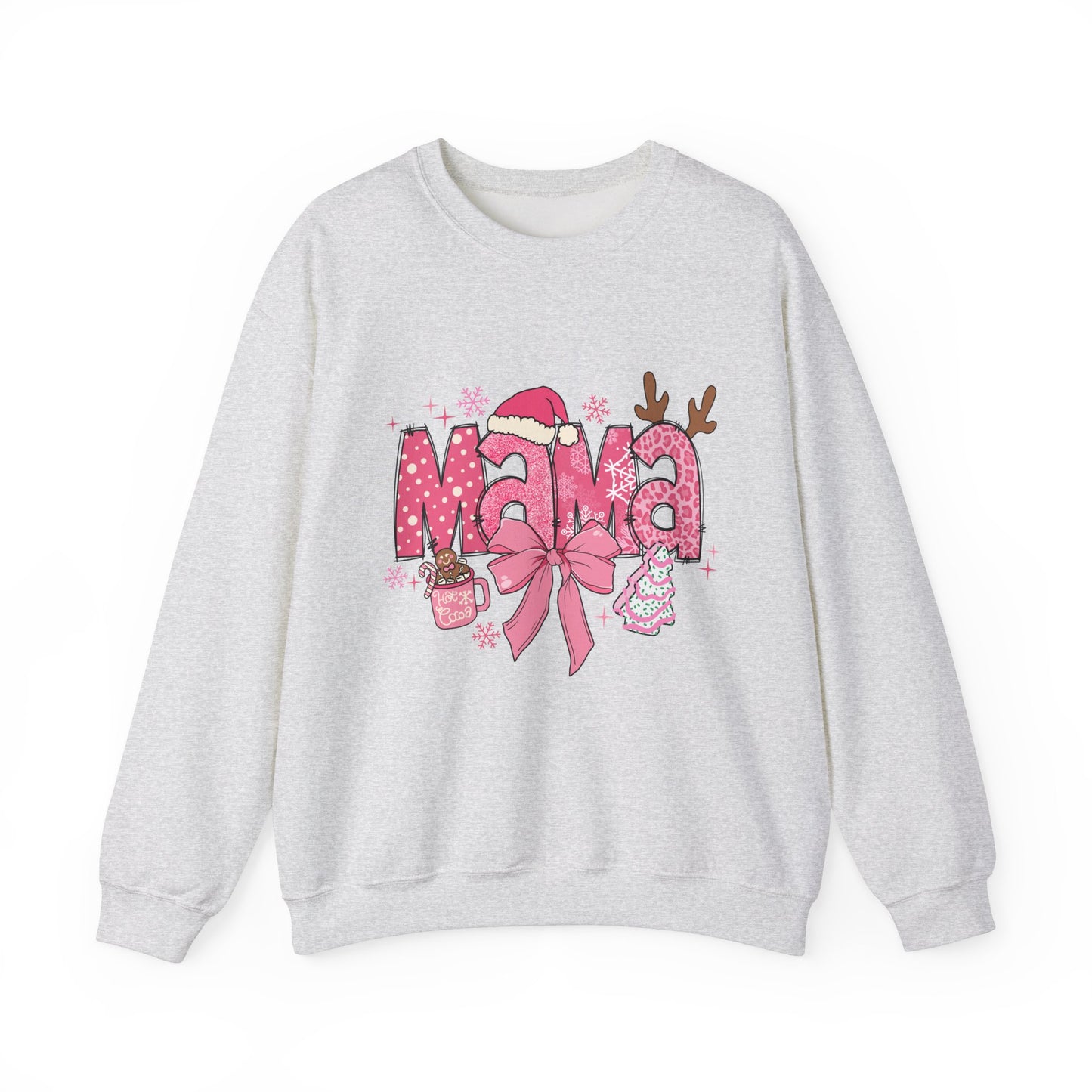 Christmas Mama Unisex Heavy Blend™ Crewneck Sweatshirt,Christmas Gift for Mama