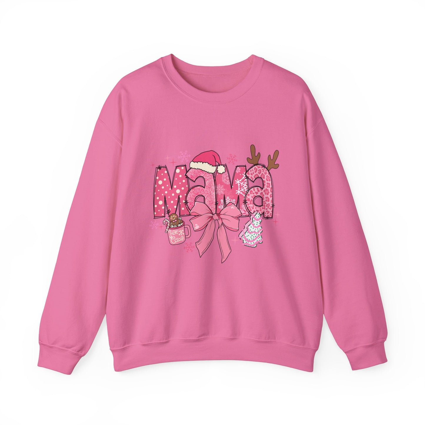 Christmas Mama Unisex Heavy Blend™ Crewneck Sweatshirt,Christmas Gift for Mama