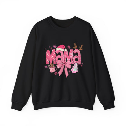 Christmas Mama Unisex Heavy Blend™ Crewneck Sweatshirt,Christmas Gift for Mama