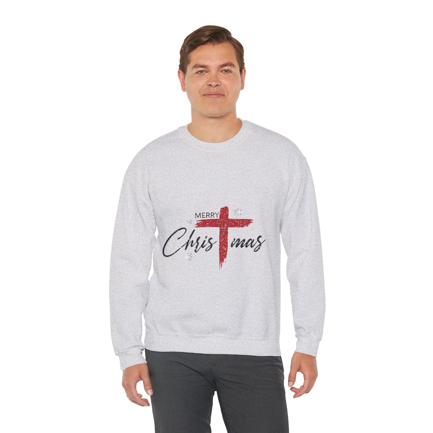 Merry Christmas Unisex Heavy Blend™ Crewneck Sweatshirt, Xmas Crewnwck ,Gift for Christmas