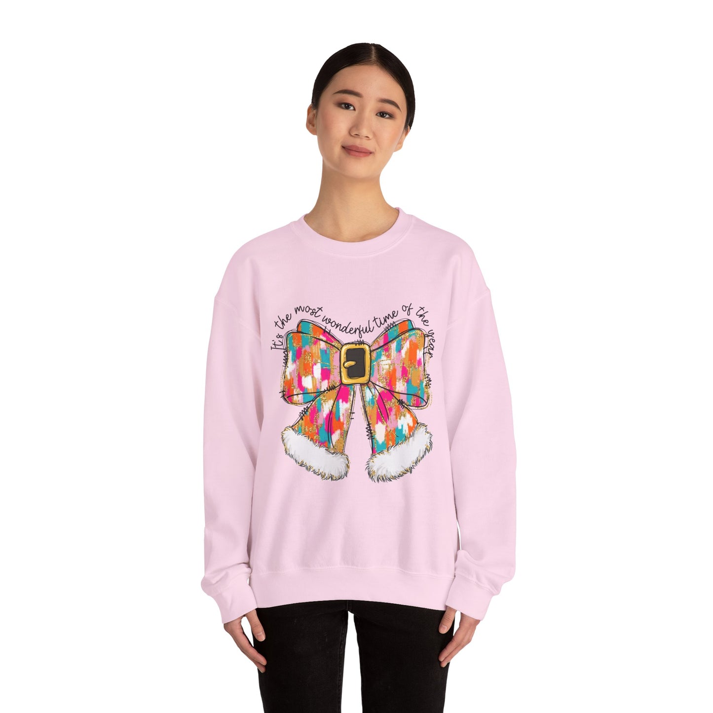 The Most Wonderful Time of the Year Unisex Heavy Blend™ Crewneck Sweatshirt , Christmas Gift for Everyone