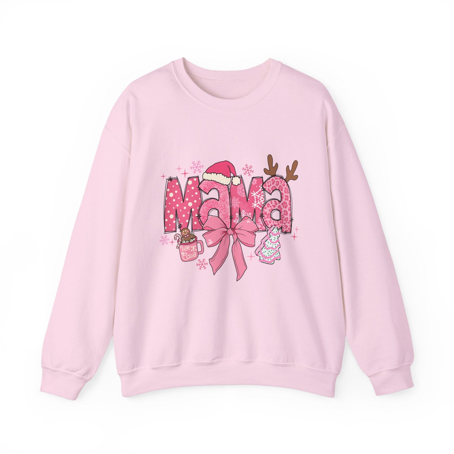 Christmas Mama Unisex Heavy Blend™ Crewneck Sweatshirt,Christmas Gift for Mama