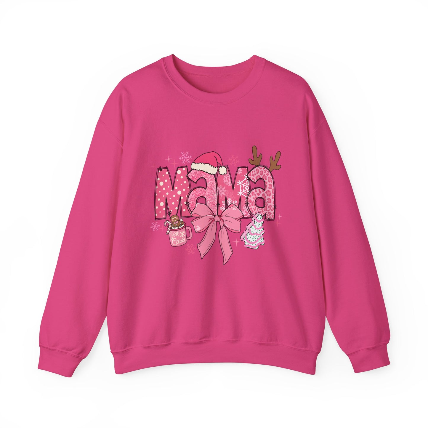 Christmas Mama Unisex Heavy Blend™ Crewneck Sweatshirt,Christmas Gift for Mama