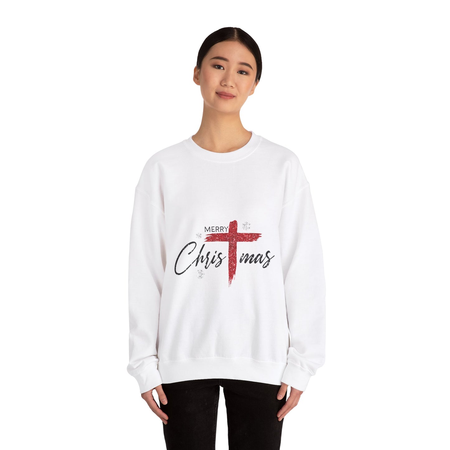 Merry Christmas Unisex Heavy Blend™ Crewneck Sweatshirt, Xmas Crewnwck ,Gift for Christmas