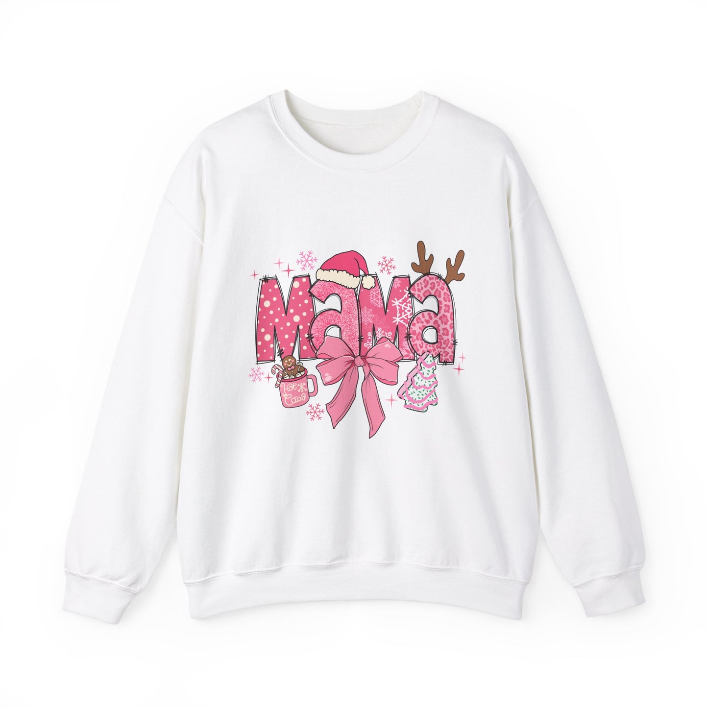 Christmas Mama Unisex Heavy Blend™ Crewneck Sweatshirt,Christmas Gift for Mama