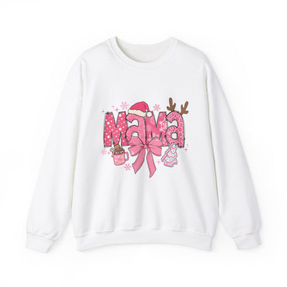 Christmas Mama Unisex Heavy Blend™ Crewneck Sweatshirt,Christmas Gift for Mama